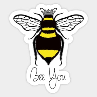 Bee you bumblebee with crown Sticker
